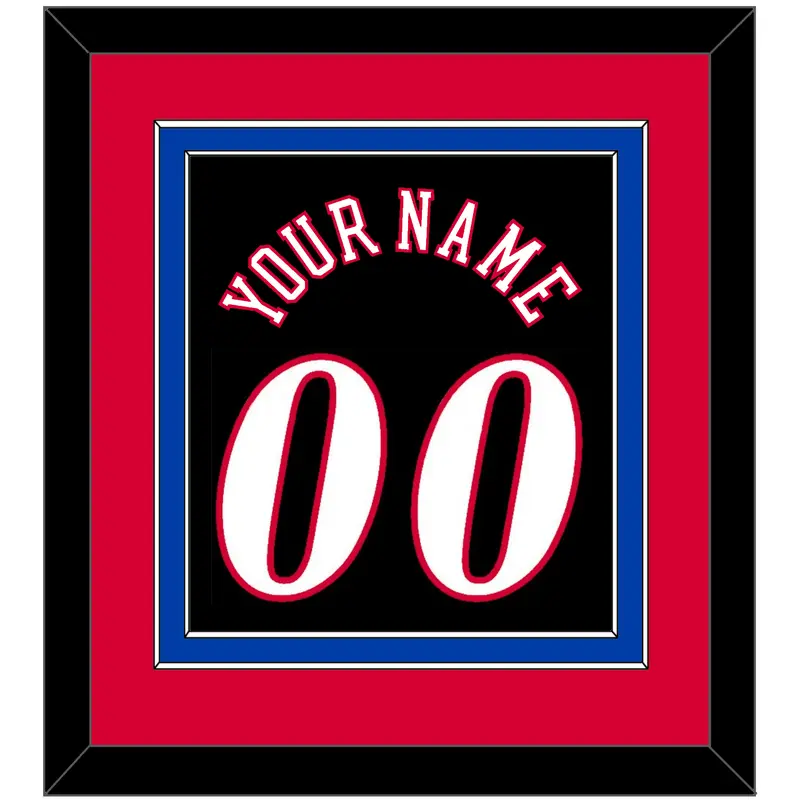 Philadelphia Name & Number - Road Black (1997-2009) - Double Mat 2