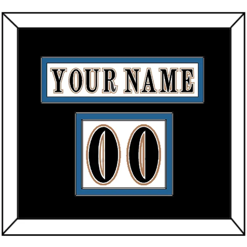Washington Nameplate & Number (Shoulder) - Home White (1995-2007) - Double Mat 3