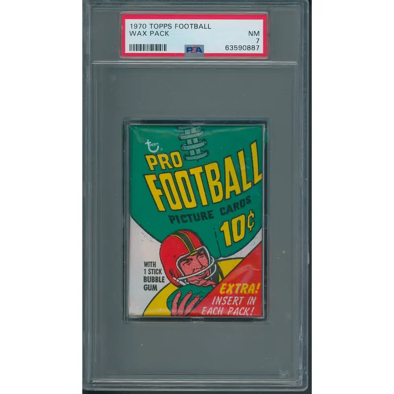 1970 Topps Football Unopened Wax Pack PSA 7 *0887