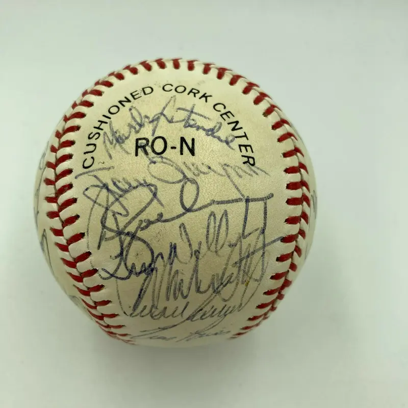 1987 All Star Game Team Signed Baseball Gary Carter Tony Gwynn JSA COA
