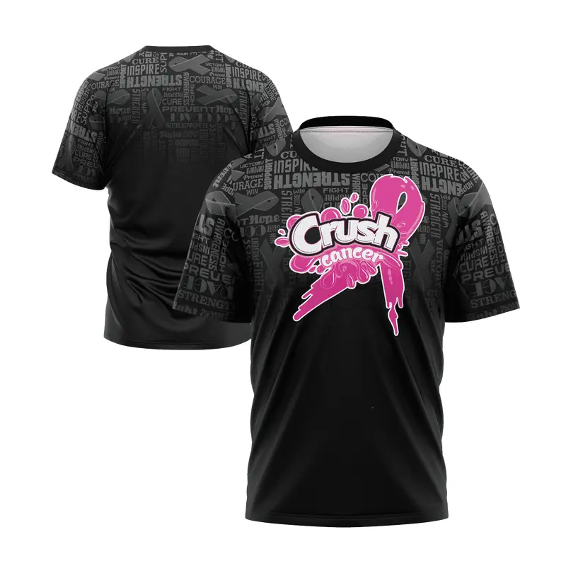 Crush Cancer Short Sleeve Shirt - Breast Cancer