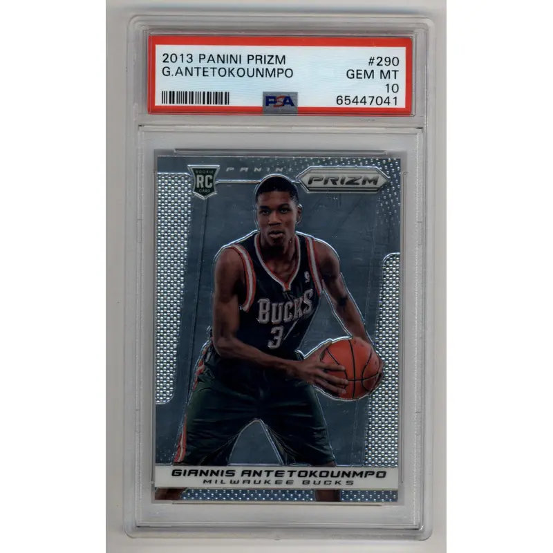Giannis Antetokounmpo 2013-14 Panini Prizm #290 Rookie PSA 10 Gem Mint 7041