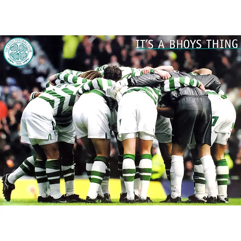 Glasgow Celtic FC "Bhoys Thing" Football Soccer Huddle Poster - U.K. Inc.