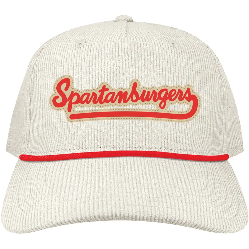 L2 White Corduroy Roadie Trucker Hat