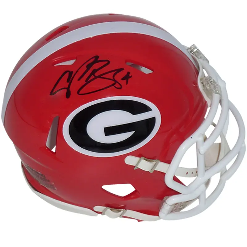 Champ Bailey Autographed Georgia Bulldogs Mini Helmet - Beckett