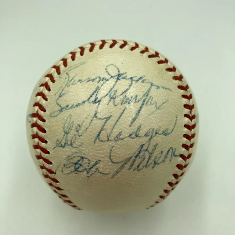 1957 Brooklyn Dodgers Team Signed Baseball Last Season Brooklyn Sandy Koufax JSA