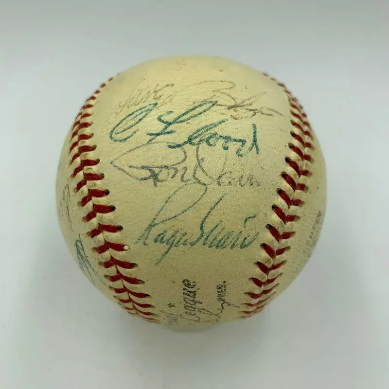 1968 St. Louis Cardinals NL Champs Team Signed Baseball Roger Maris PSA DNA COA
