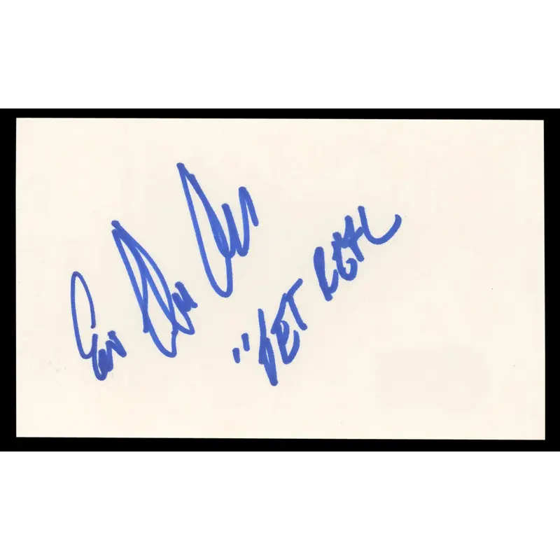 Eric Christian Olsen NCIS: Los Angeles Signed 3x5 Index Card BAS #BL98832