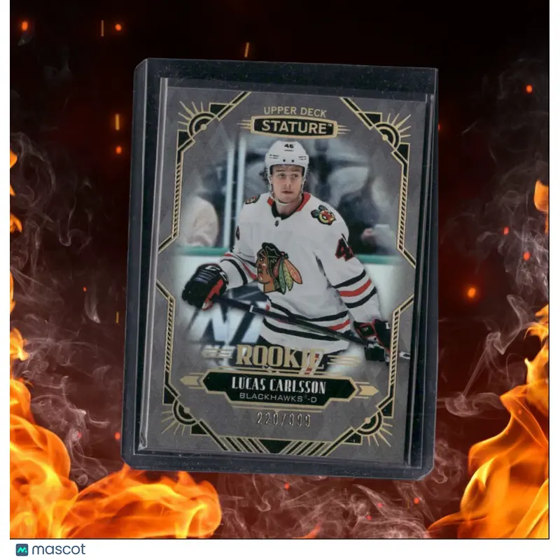 2020-21 Upper Deck Stature Lucas Carlsson Rookie 220/399 #190