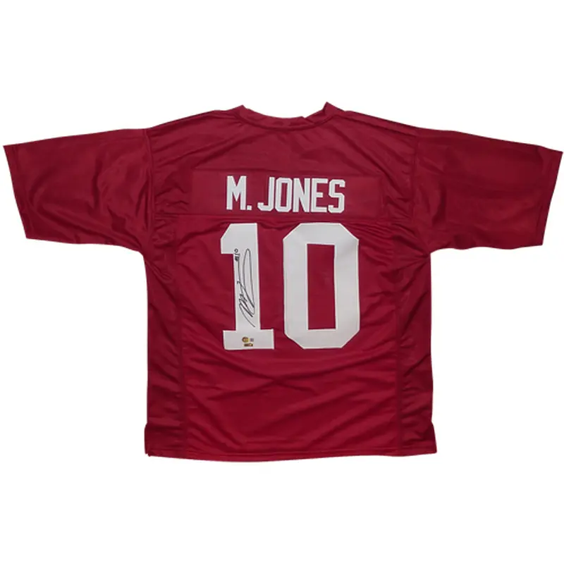 Mac Jones Autographed Alabama (Crimson #10) Custom Jersey - Beckett