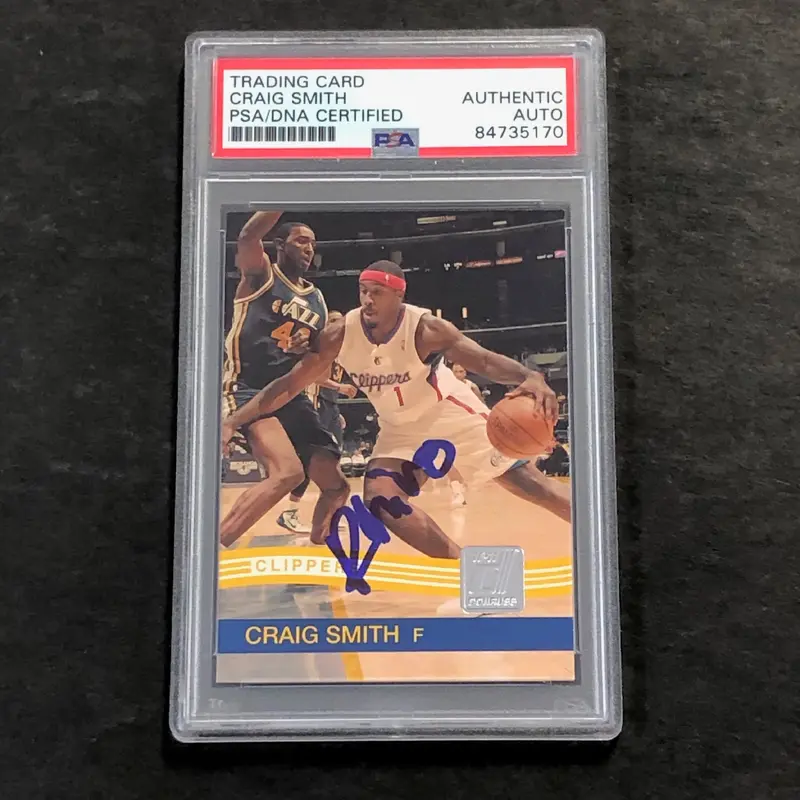2010 Panini #200 Craig Smith Signed Card AUTO PSA Slabbed RC Clippers
