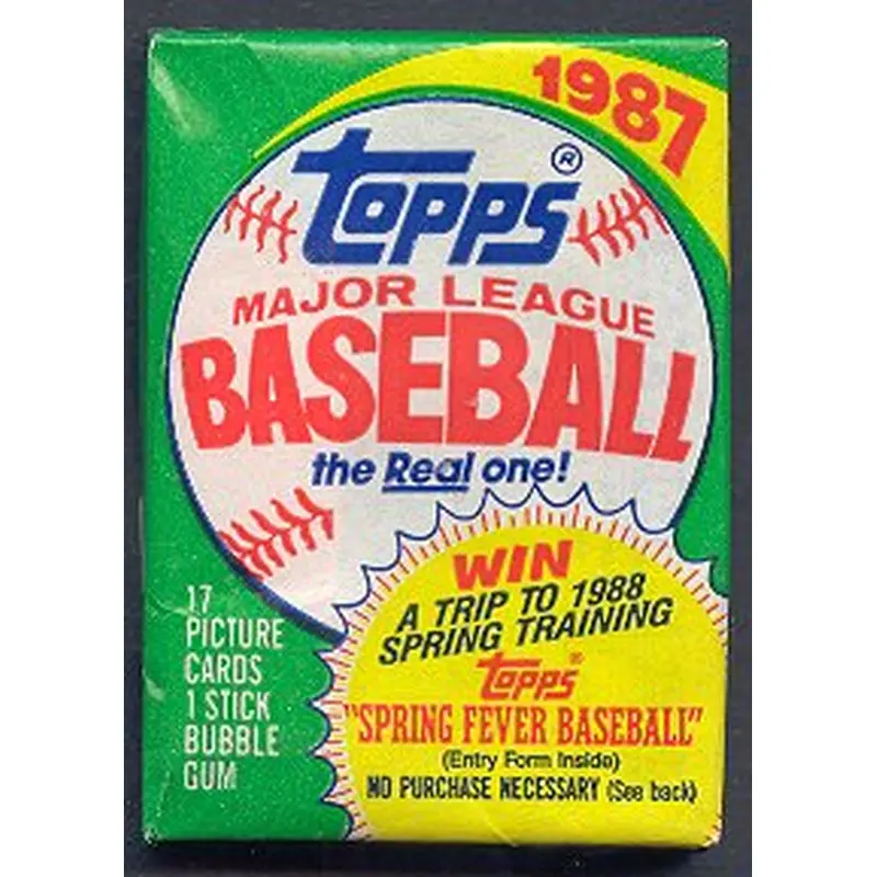 1987 Topps Baseball Unopened Wax Pack
