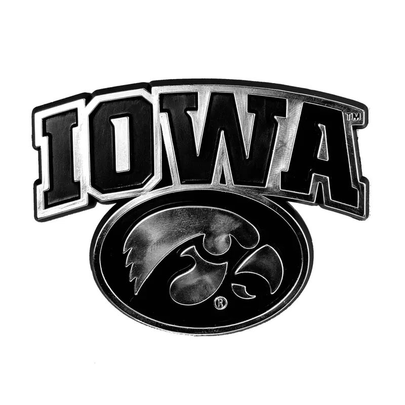 University of Iowa Molded Chrome Emblem