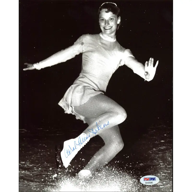 Carol Heiss Jenkins Figure Skating Authentic Signed 8X10 Photo PSA/DNA #AA43580
