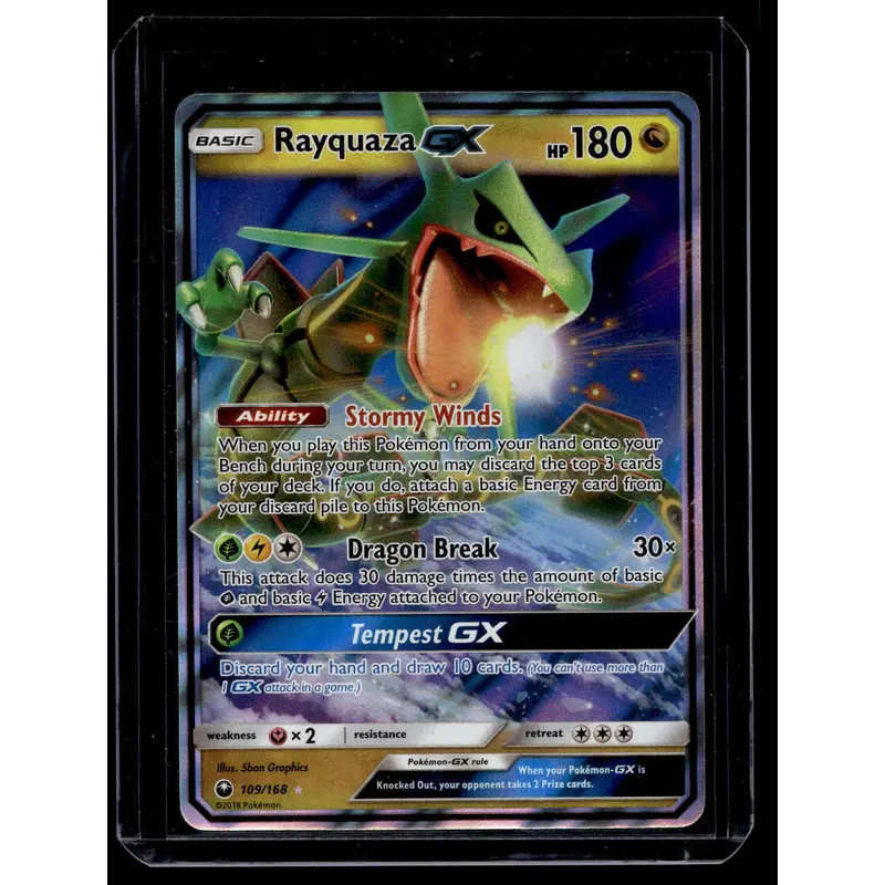 2018 Pokemon - Sun & Moon - Celestial Storm - Rayquaza GX #109