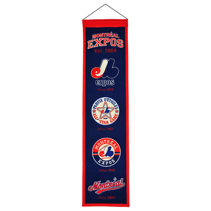 Montreal Expos Logo Evolution Heritage Banner