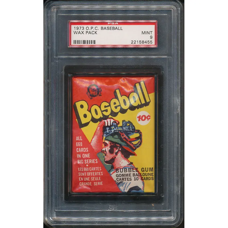 1973 OPC O-Pee-Chee Baseball Unopened Wax Pack PSA 9