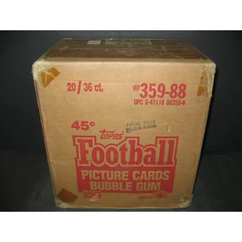 1988 Topps Football Unopened Wax Case (20 Box)