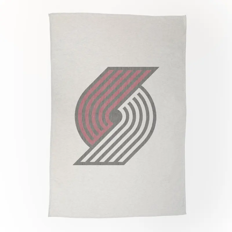 Portland Trail Blazers Oversized Logo Sublimated Sweatshirt Blanket