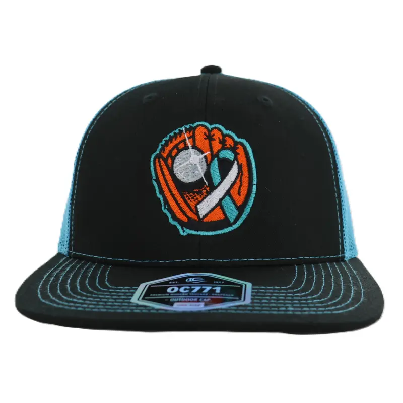 Chesapeake Baysox ADJUSTABLE Trucker Mitt Teal/Black