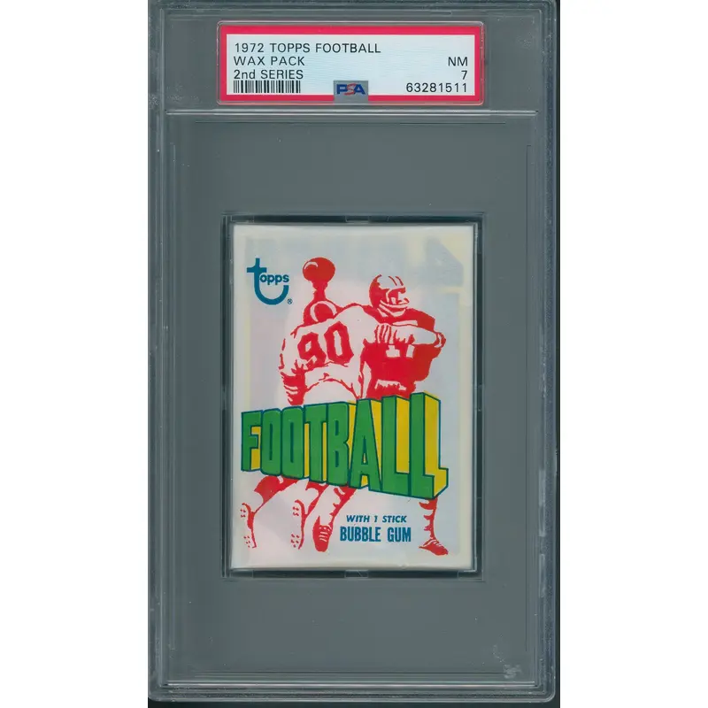 1972 Topps Football Unopened Series 2 Wax Pack PSA 7 *1511