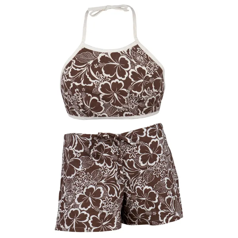 Sports Halter Top and Shorts Set