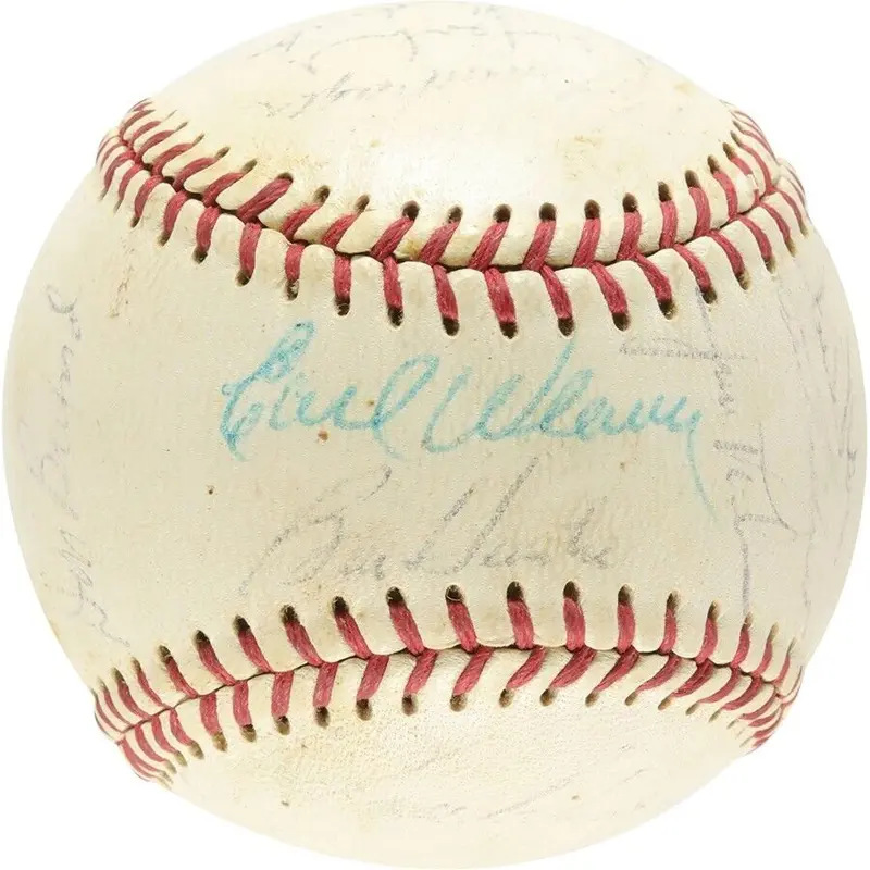 1969 Baltimore Orioles American League Champs Team Signed Baseball JSA COA