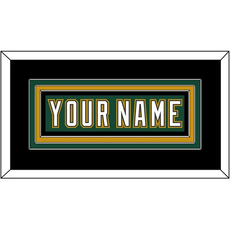 Dallas Nameplate - Alternate Green (1997-1999) - Triple Mat 3