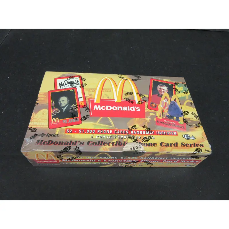 1996 Classic McDonald's Collectible Phone Series Cards Box