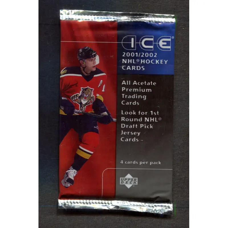 2001/02 Upper Deck Ice Hockey Unopened Pack (4)
