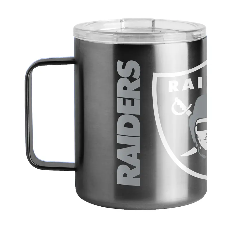 Las Vegas Raiders 15oz Hype Stainless Steel Mug