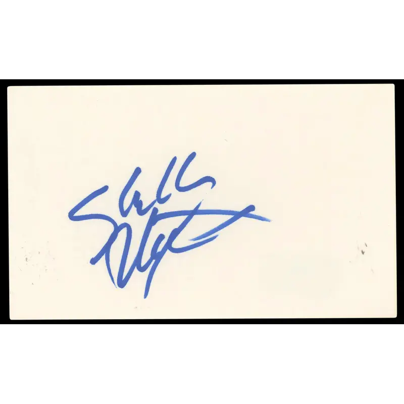 Shelley Winters The Diary Of Anne Frank Signed 3x5 Index Card BAS #BP50655