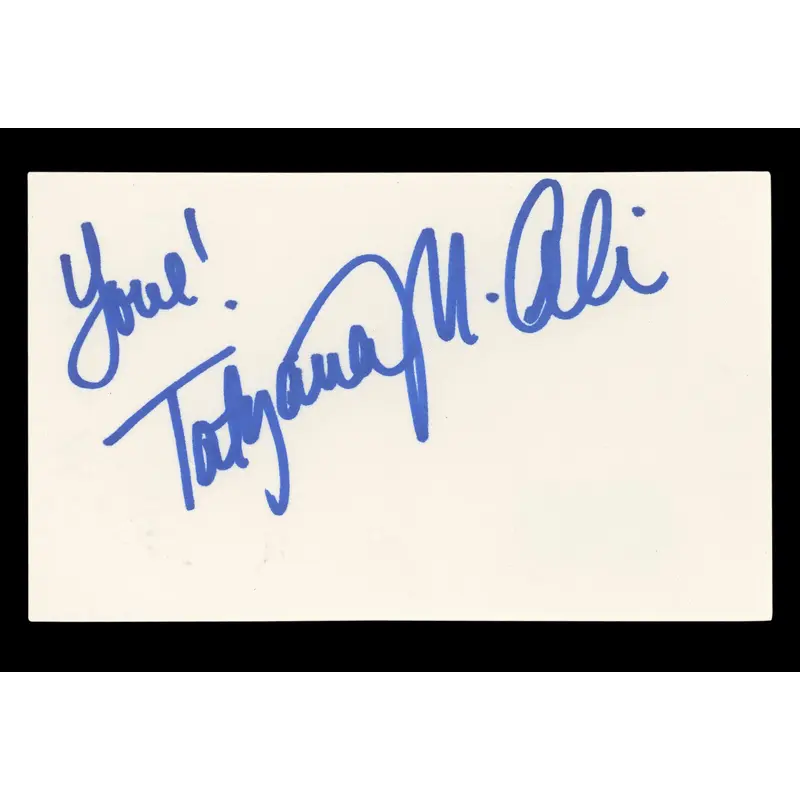 Tatyana Ali Fresh Prince of Bel-Air "Love!" Signed 3x5 Index Card BAS #BL96471