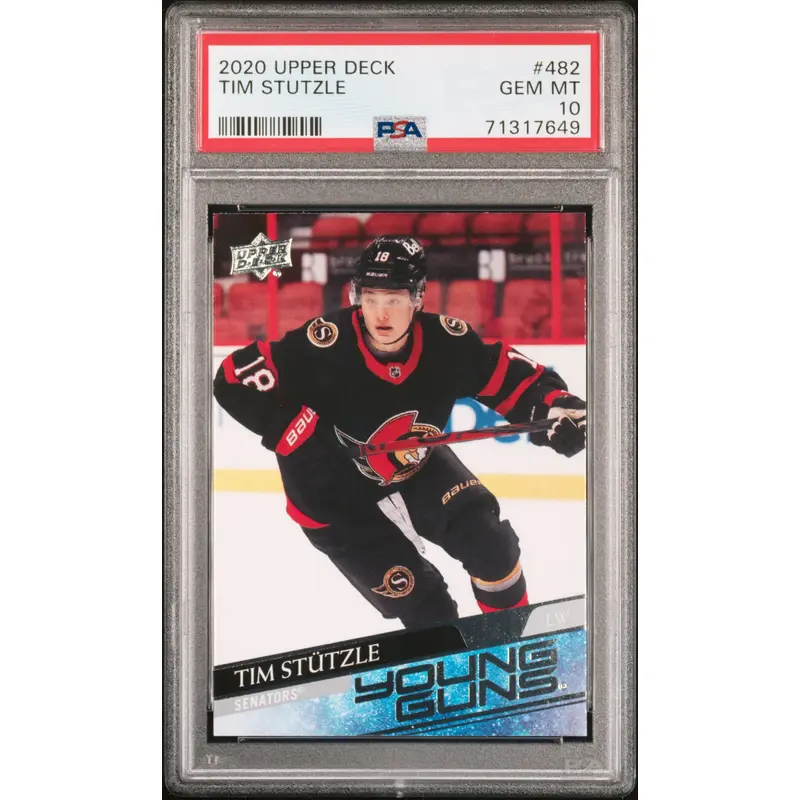Tim Stutzle 2020 Upper Deck Rookie #482 PSA 10 Gem Mint 7649