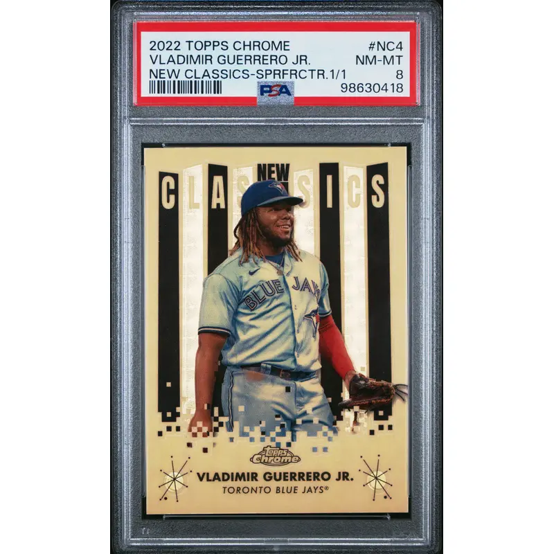 Vladimir Guerrero Jr. 2022 Topps Chrome New Classics Superfractor #1/1 PSA 8 Nm-Mint