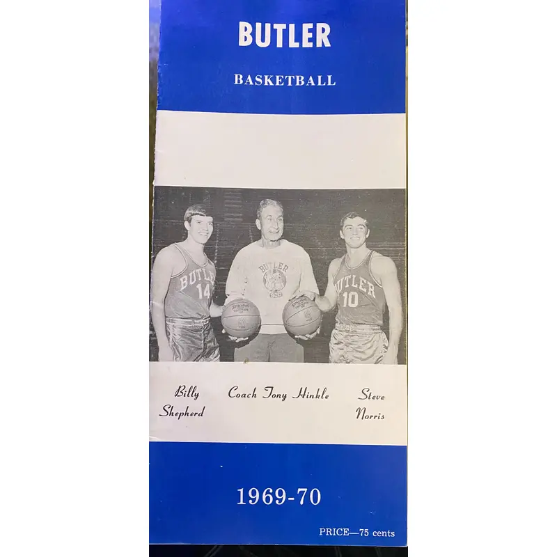 1969-70 Butler University Basketball Media Guide