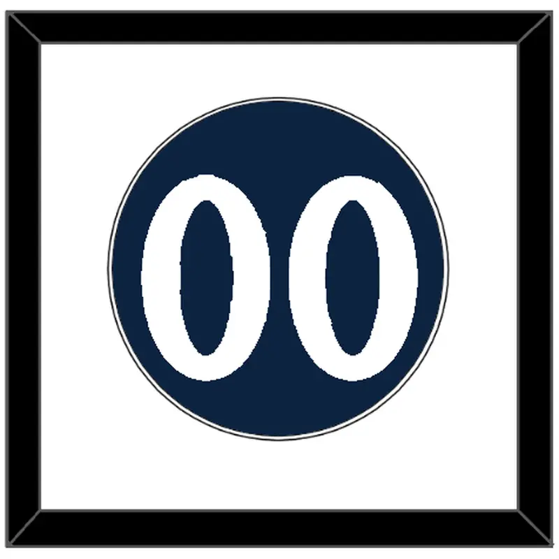 Minnesota Number - Alternate Road Navy - Single Mat 1