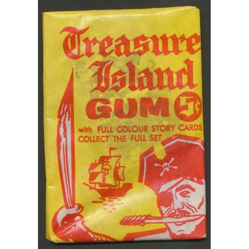 1962 Treasure Island Gum Unopened Wax Pack