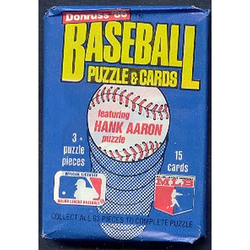 1986 Donruss Baseball Unopened Wax Pack