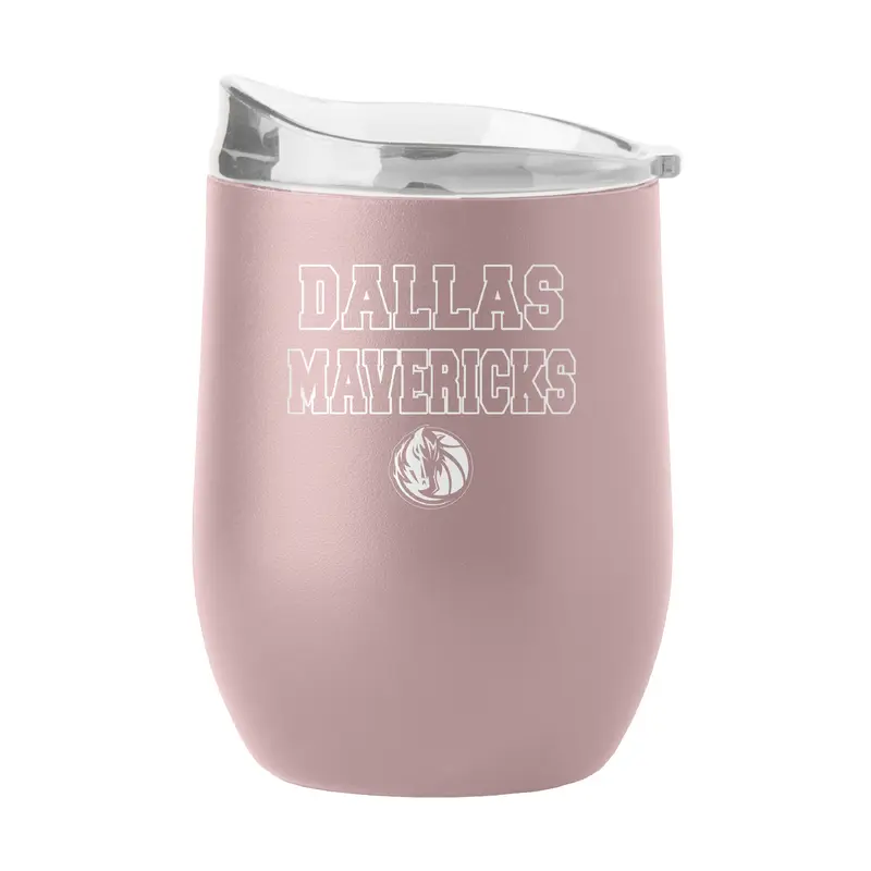 Dallas Mavericks 16oz Stencil Powder Coat Curved Beverage