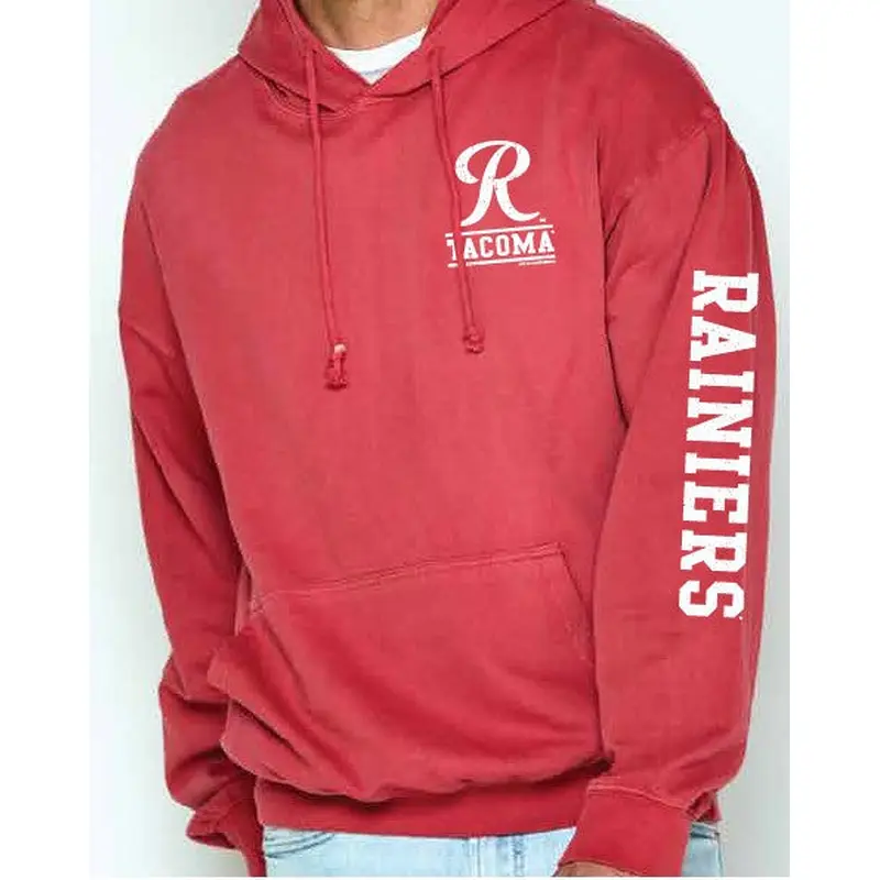 Tacoma Rainiers Soft As A Grape Red Soft Washed Hood