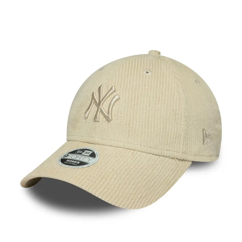 New York Yankees Womens MLB Cord Cream 9FORTY Adjustable Cap