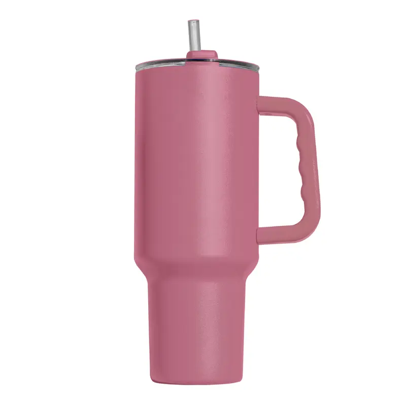 Plain Berry 40oz Powder Coat Tumbler