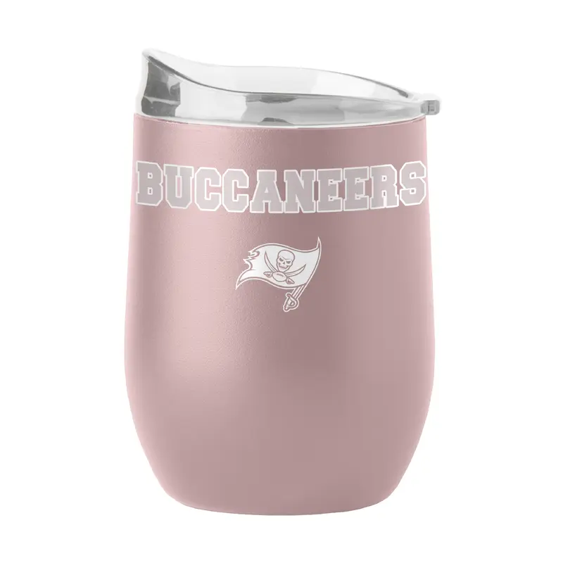 Tampa Bay Buccaneers 16oz Stencil Powder Coat Curved Beverage