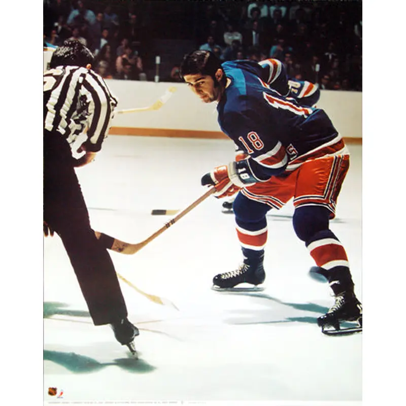 Walt Tkaczuk "Action" New York Rangers NHL Action Poster - Sports Posters Inc. 1973