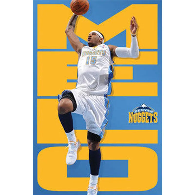 Carmelo Anthony "MELO" Denver Nuggets NBA Action Poster - Costacos 2009