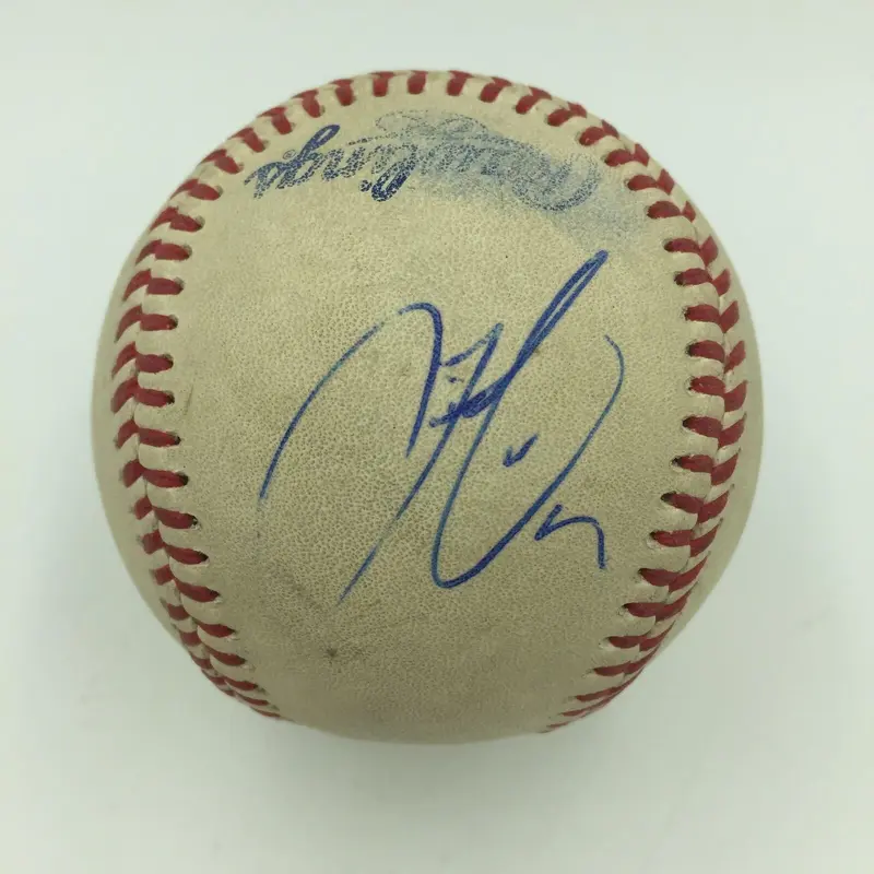 2013 Francisco Lindor Pre Rookie Signed Game Used Minor League Baseball JSA COA