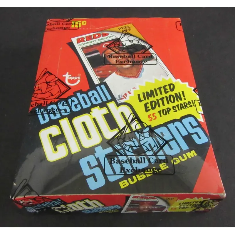 1977 Topps Baseball Cloth Stickers Unopened Wax Box
