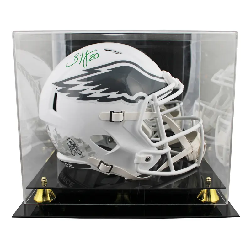 Eagles Brian Dawkins Signed STS III Full Size Speed Rep Helmet W/ Case BAS Wit