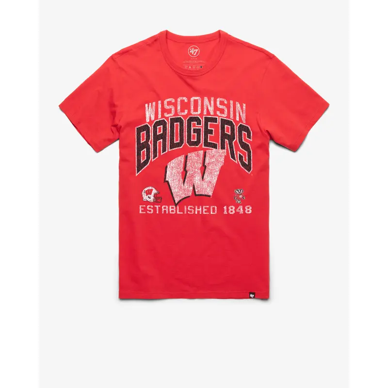 WISCONSIN BADGERS TURNED UP '47 FRANKLIN TEE